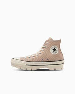 ★2024春夏新品★CONVERSE　ALL STAR CHUNK HI(コンバース　オールスター　チャンク　ＨＩ）ベージュ29.0