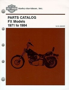 1975 Harley FX SHOVEL ハーレー ショベル Web パーツ カタログ パーツ リスト