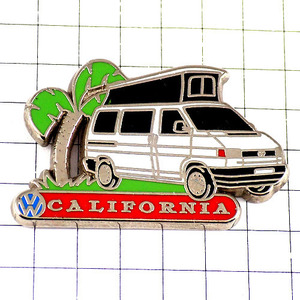 ピンバッジ・カリフォルニア州キャンピングカー車ワーゲンVWアメリカ/USA CALIFORNIA CAMPING VW VOLKSWAGEN GERMANY◆フランス限定ピンズ