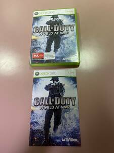 送料無料 国内本体起動確認済 Xbox360★コールオブデューティ ワールドアットウォー★used☆CoD waw☆