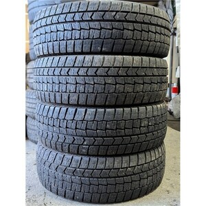 ★送料無料★ 205/60R16 2022年製 7～8分山 ダンロップ WINTERMAXX WM02 4本/中古スタッドレスタイヤ(冬タイヤ) ノア N7867_P1