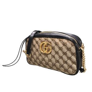 【中古】 GUCCI グッチ ショルダーバッグ GGマーモント 447632 キルティング 23018739 AK