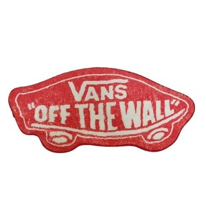 即決 VANS バンズ ラグ バスマット スケートボード RUG 赤 USA