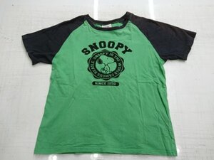 ☆☆　SNOOPY　スヌーピー　ラグランTシャツ　肩　日ヤケあり(/o＼)　☆☆