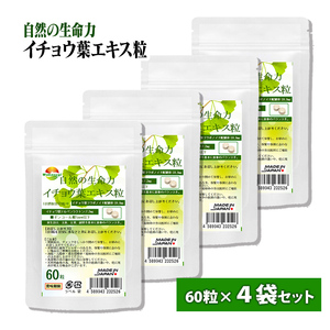 イチョウ葉エキス粒 60粒 5袋セット計300粒約5か月分 含有率に着目