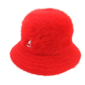 カンゴール KANGOL フェイクファー バケットハット レッド XL 241025E 帽子 メンズ レディース