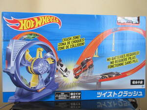 Hot Wheels ホットウィール HW ツイストクラッシュ DNN72 Turbine Twister トラックセット 電池不要 ホットウィールミニカー1台付き