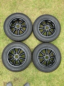 BR ブラックレーシング 13インチ PCD100 4H 4.5J+45 トーヨー ガリット TOYO GARIT G5 155/70R13 スタッドレス　中古4本