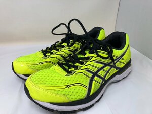 ◆asics　アシックス　スニーカー　蛍光イエロー　GT-2000　27.5㎝　中古◆14209★