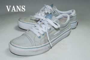 ◆DSC6813◆完全売り切り！早い者勝ち！バンズ◆VANS/水色/22.5㎝/ロー◆最強スニーカー！存在感抜群！注目の１足！