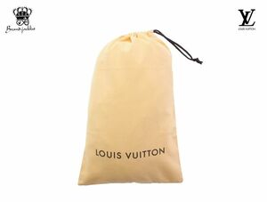 【Used 開封品】 ルイヴィトン LOUIS VUITTON 保存袋 LV専用袋 巾着ポーチ 保管用布袋 コットン100％ ベージュ 茶色紐 縦長 43.5×27cm