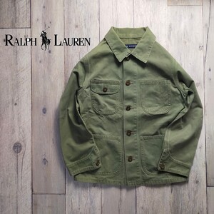 ☆RALPH LAUREN ラルフローレン☆レディース カバーオール ジャケット size（7）カーキ S1719