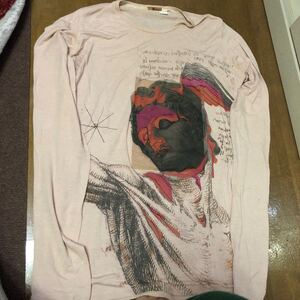 超希少　John galliano ジョンガリアーノ Tシャツ　ロンT カットソー　アーカイブ