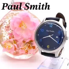 極美品 2510 Paul Smith ポールスミス 時計 ブルー メンズ