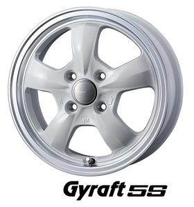 タイヤホイールセット WEDS GYRAFT 5S 15 4.5J 4H100 +45 PIRELLI POWERGY パワジー 165/55R15 送料込80400～ N-BOX タント スペーシア 