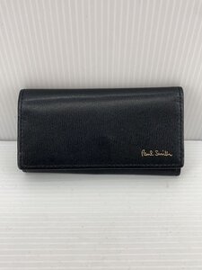 Paul Smith◆4連キーケース/レザー/BLK/メンズ