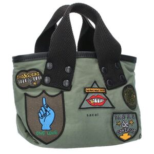 サカイ 24-0880S/Gonz Multi Patch Tote Small ゴンズマルチパッチハンドバッグ 中古 BS99