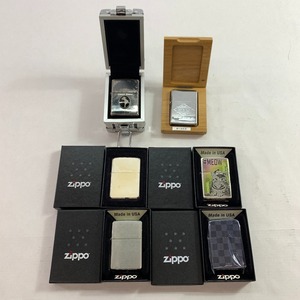 04wy0405▽【1円スタート】ZIPPO　ジッポ　6点セット ライター 箱あり　ウェンディ　プレーン　他　中古品