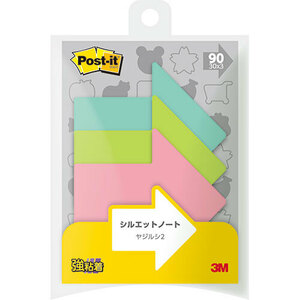 まとめ得 3M Post-it ポストイット シルエットノート 強粘着 ヤジルシ2 3M-SSS-YA2 x [6個] /l