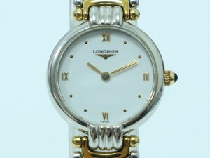 LONGINES ロンジン L6.200.3 白文字盤 ローマン 2針 QZ クォーツ コンビカラー レディース腕時計 新品電池交換済み 1-A006/1/60L