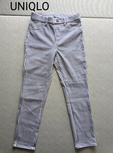 新品 UNIQLO ウルトラストレッチクロップドレギンスパンツ 未使用 ユニクロ ギンガムチェック