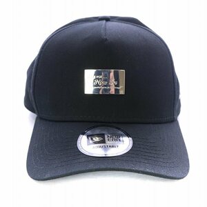 NEW ERA FORTY A-FRAME メタルプレート ONSPOTZ 別注 オンスポッツ キャップ 帽子 野球帽 ベースボール ロゴ 刺繍 黒 ブラック