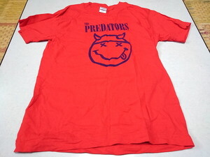 ●　THE PREDATORS プレデターズ　【　Tシャツ　サイズS　赤　】　GLAY JIRO　グレイ