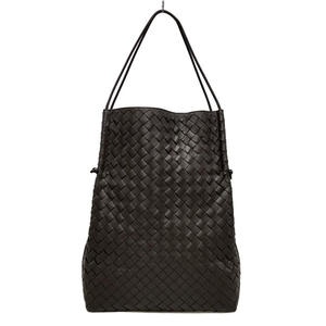 ボッテガヴェネタ BOTTEGA VENETA トートバッグ 629478 イントレチャート レザー ダークブラウン バッグ