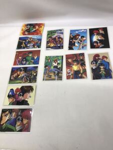 12枚まとめて　レア 当時物 幽遊白書 ラミネートカード ラミカ 蔵馬 カード グッズ 冨樫義博 集英社 スタジオぴえろ トレカ 版権シール付