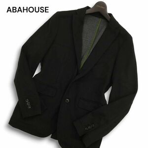 ABAHOUSE アバハウス 通年 ストレッチ 2B テーラード ジャケット Sz.3　メンズ 黒　C4T07394_8#O