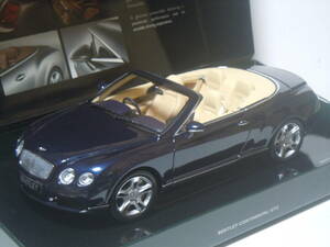 S=1/18☆BENTLEY特注 PMA製 BENTLEY CONTINENTAL GTC:ベントレーコンチネンタルGTC(メタリック・ダークブルー)超希少品・未使用新品！