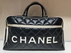 【CHANELリペア済・美品】シャネル・スポーツライン マトラッセ・ボストン・黒