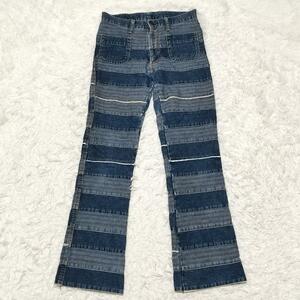 希少90s◎HYSTERIC GLAMOUR ヒステリックグラマー KINKY JEANS ウミヘビデニム ジーンズ パッチワーク ツギハギ レディース 90