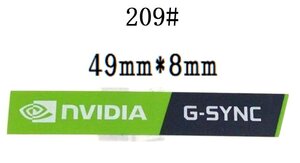 209# 【NVIDIA G-SYNC】エンブレムシール　■49*8㎜■ 条件付き送料無料