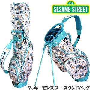 1円★SESAME STREET セサミストリート OCB0003 クッキーモンスター スタンドバッグ キャディバッグ★