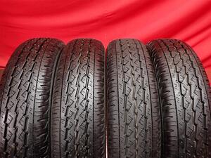 中古タイヤ 145/80R12 80/78N 4本セット ブリヂストン K370 BRIDGESTONE K370 9.5分山★n12 エブリィ NV100 クリッパー ミニキャブ