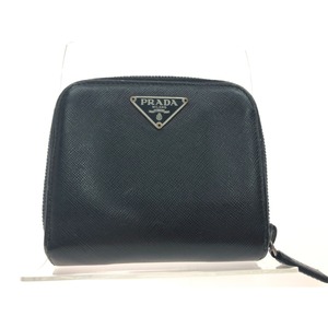 ▼▼ PRADA プラダ レディース 二つ折り財布 コンパクトウォレット サフィアーノ ラウンドファスナー M522A やや傷や汚れあり