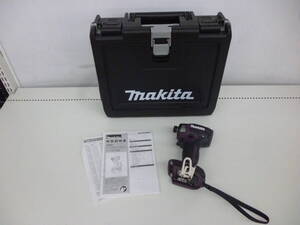 未使用品 makita マキタ 充電式インパクトドライバ TD173D 18V 本体＋ケースのみ パープル ②