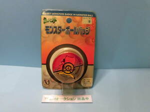【ポケモン　モンスターボールバッジ】ピカチュウ：未使用品：ブリスター部　難あり品