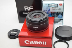 美品★Canon キヤノン RF 16mm F2.8 STM★おまけ付・元箱付