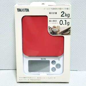 送料無料！！ 新品 洗える タニタ TANITA デジタルクッキングスケール KJ-212 レッド(赤) 最大2kg 最小0.1g タニタキッチンスケール 
