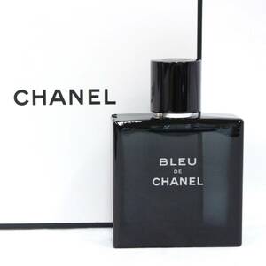 ほぼ未使用◆送料無料◆シャネル【CHANEL】ヴァポリザター／50ml 箱・袋付属 ブルードゥシャネル オードゥトワレット 香水 2308-N0087V(NT)