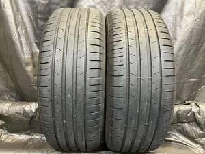 トーヨー 215/55R17 PROXES SPORT 2本セット 中古タイヤ 2020年製 215/55-17 クラウン カムリ オデッセイ ザ・ビートル など