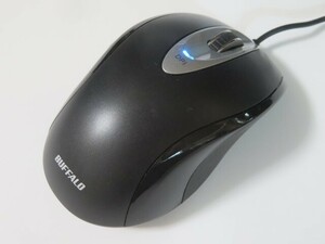 ★BUFFALO BSMLU02L series USB接続 有線レーザー式マウス 5ボタンタイプ バッファロー PC用品 動作品 95393★！！