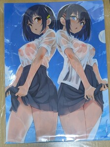 美少女系　オリジナル　制服　濡れ透け　クリアファイル　楓と鈴　きょくちょ　アダルト　Ｒ18