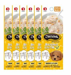 ごちそうタイム ドッグフード ポケットパック 鶏むね肉とチーズのミルク煮 100g(25g×4連)×6個 (まとめ買い)