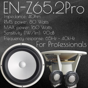 【送料無料】ハイエンド【高音質】EN-Z65.2Pro マグネシウムドームツイーター EN-T3 アルミ振動板6.5インチ ウーファー EN-W4Pro enough