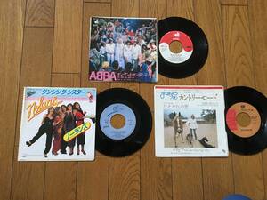 ★EP 3枚セット！アバ ABBA、ノーランズ／ダンシング・シスター、オリビア・ニュートン・ジョン ※7inch シングル 7インチ 昭和レトロ