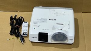 簡易チェック★動作品 EPSON エプソン プロジェクター EB-536WT ランプ点灯時間569H/213H☆投影OK★ES1707