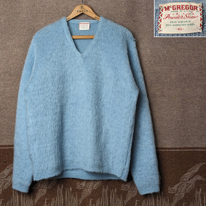 XL モヘア 65％ 【McGREGOR】 60s Powder Snow Mohair Sweater / 60年代 マクレガー ニット セーター パウダースノー ビンテージ 50s70s